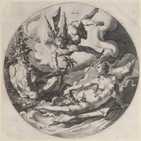 KG 02528
<br/>
De derde dag: De scheiding van lLand en zee (serie schepping)
<br/>
<em>Muller, Jan Harmensz. (1571-1628)</em>
